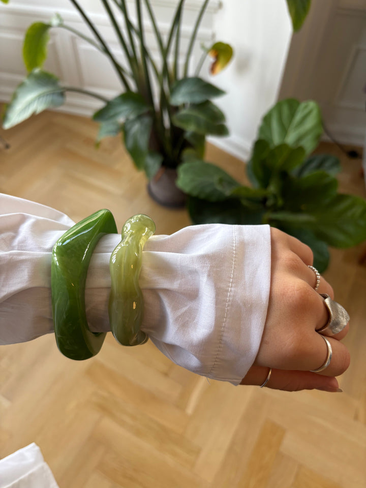 Ina wave bracelet - Lime green