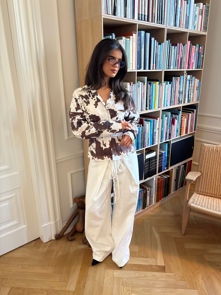 Elara baggy pants - White