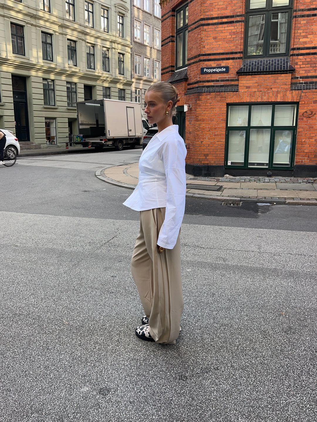 Elena loose suit pants - Beige