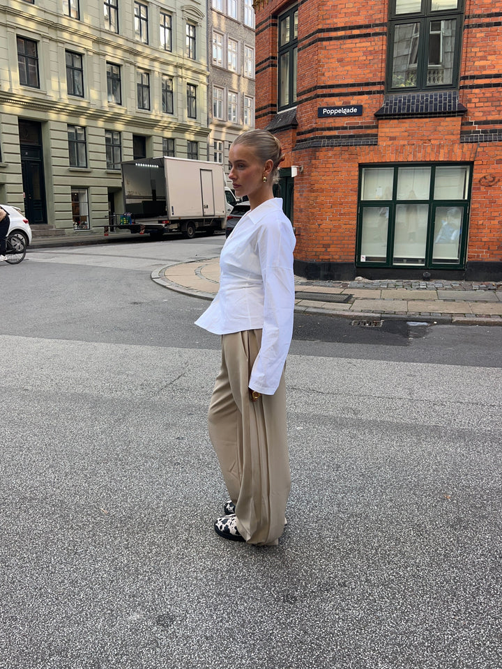 Elena loose suit pants - Beige