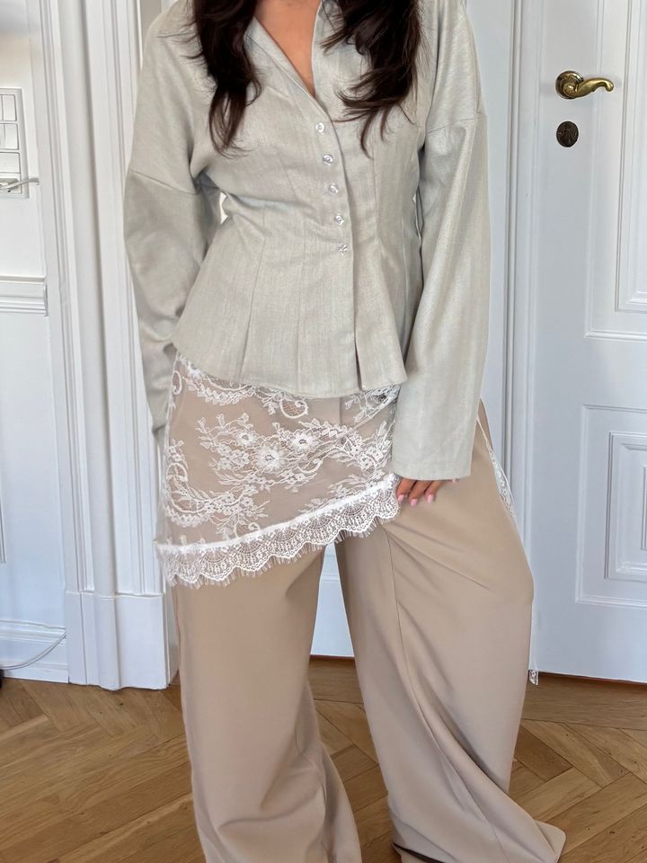 Naja lace tie skirt - White