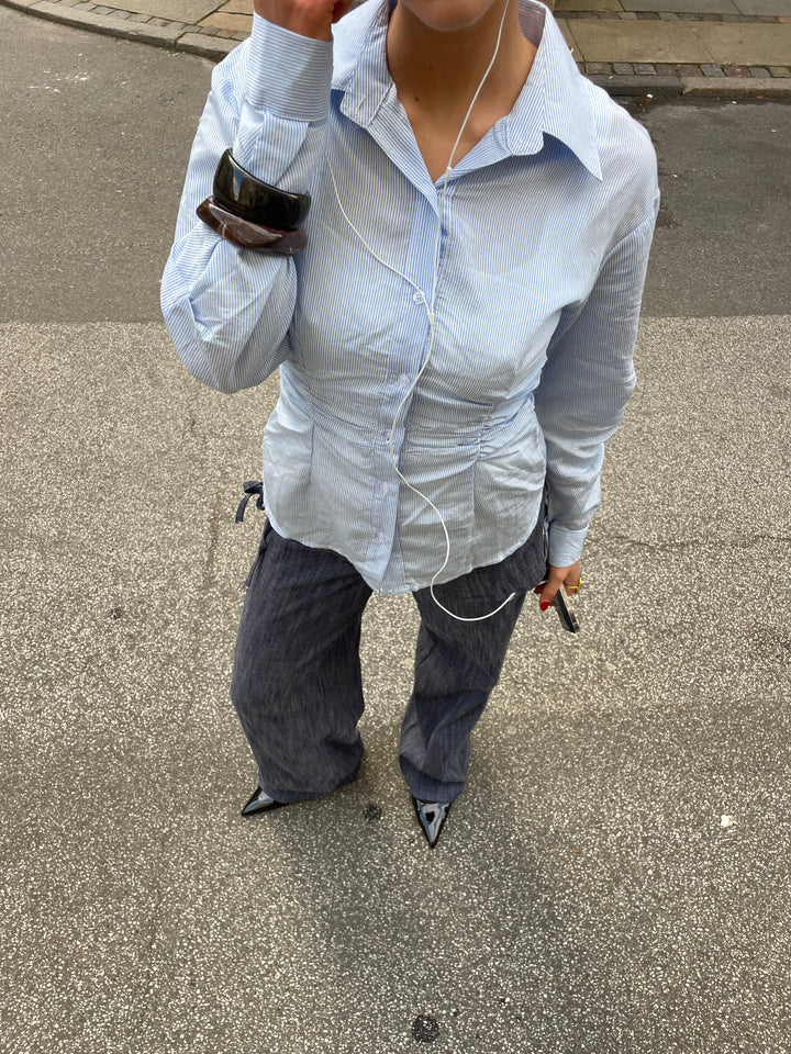 Liana tie detail denim jeans - Medium blue