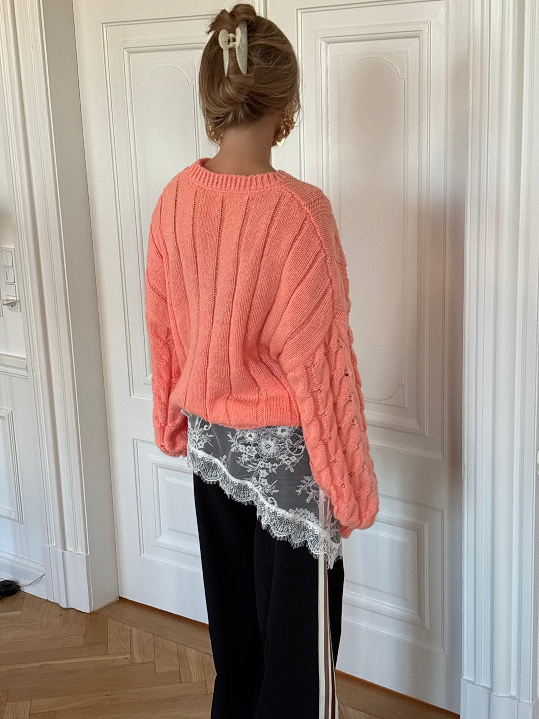 Naja lace tie skirt - White