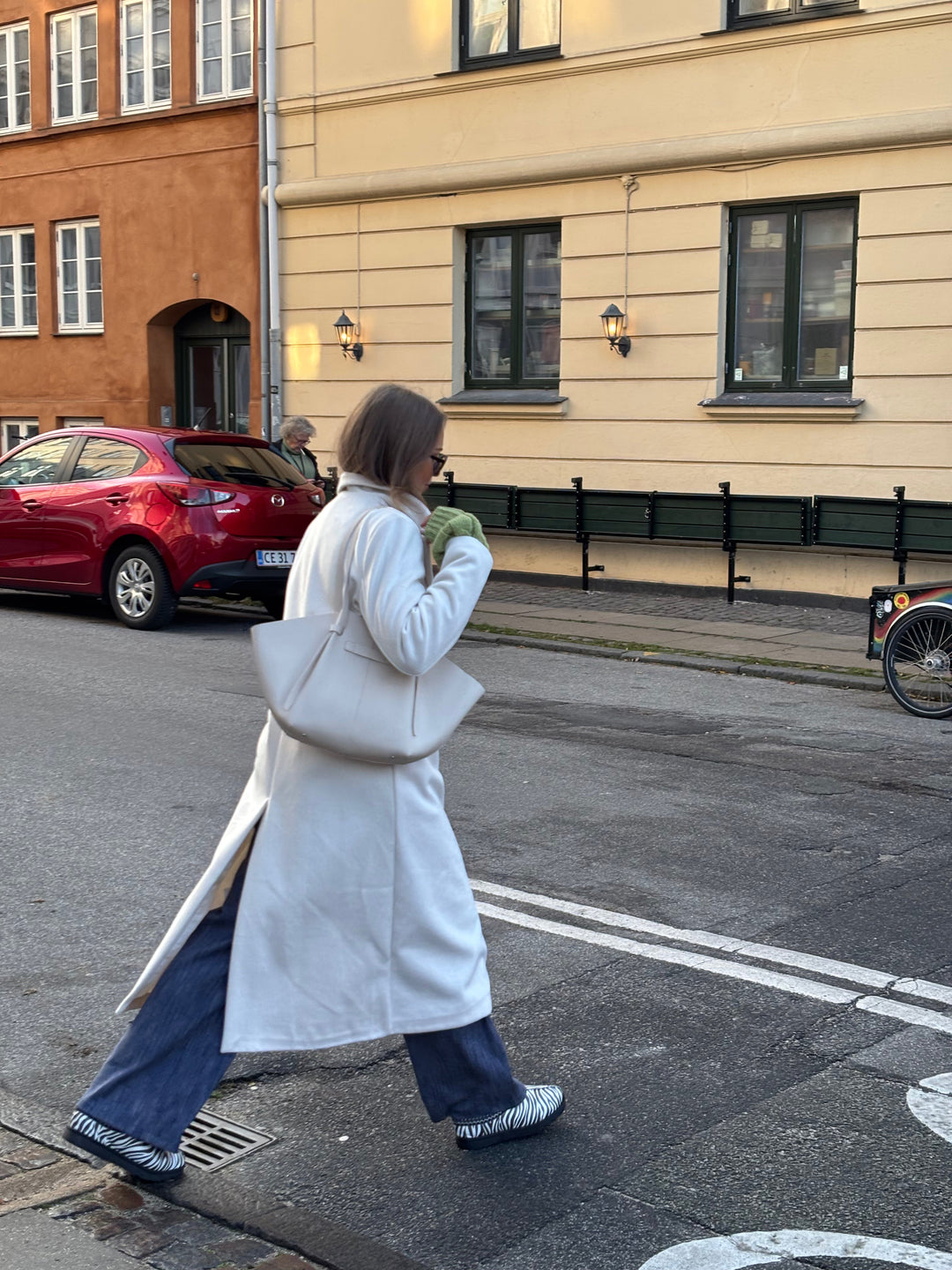 Kelly long coat - White