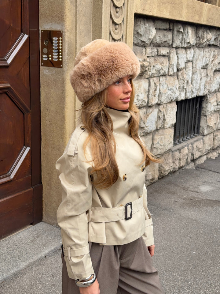 Eira fur hat - Beige
