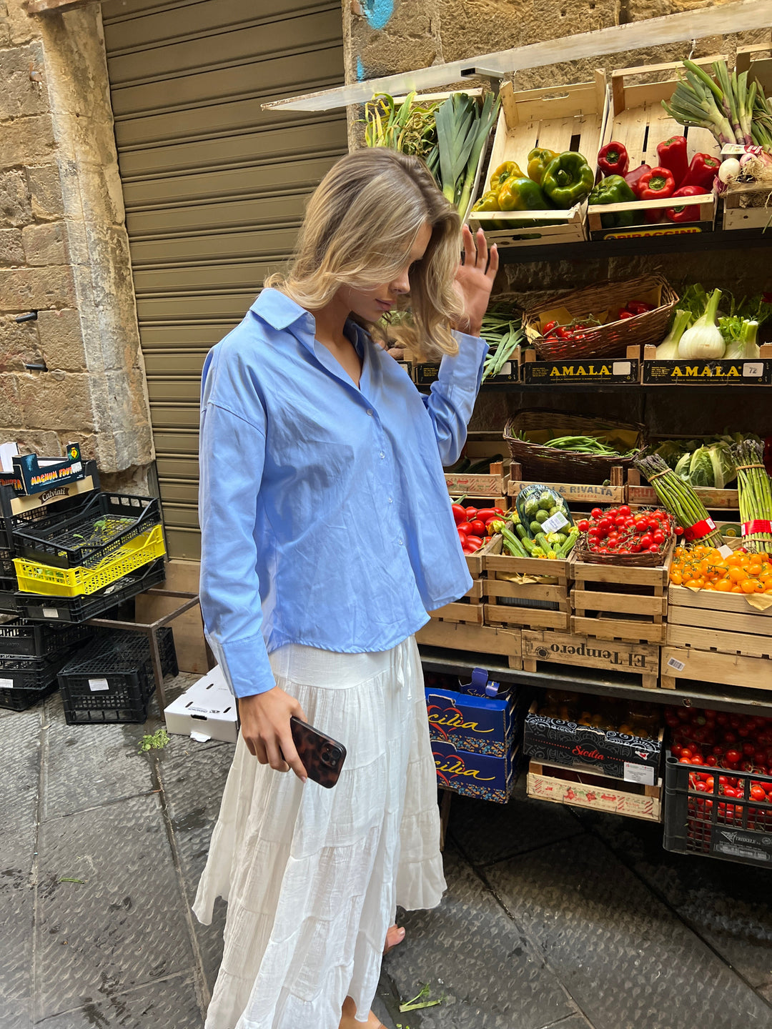 Thalia shirt - Blue
