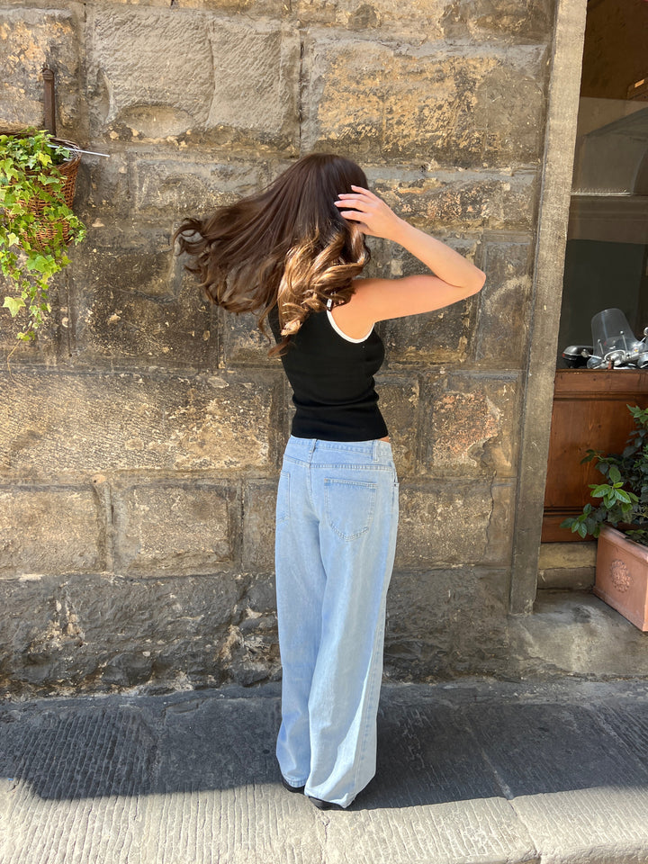 Maddy low-waisted jeans - Light blue
