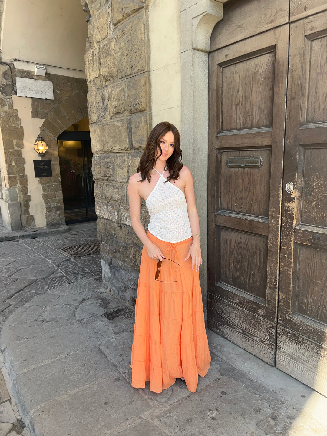 Emilia maxi skirt - Orange