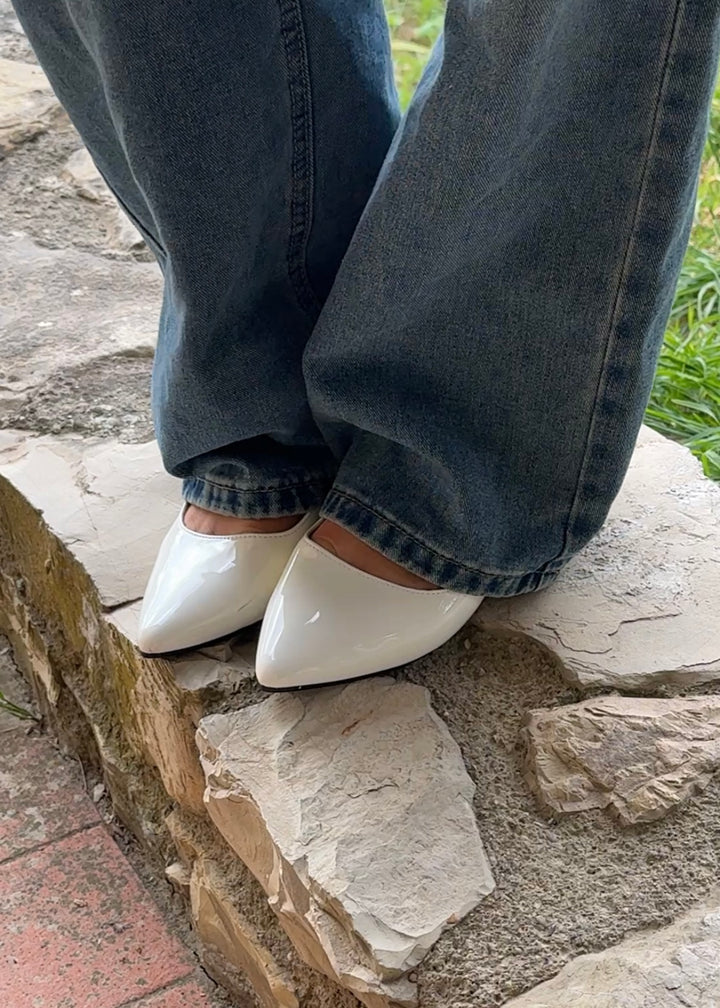 Olivia ballerina - White