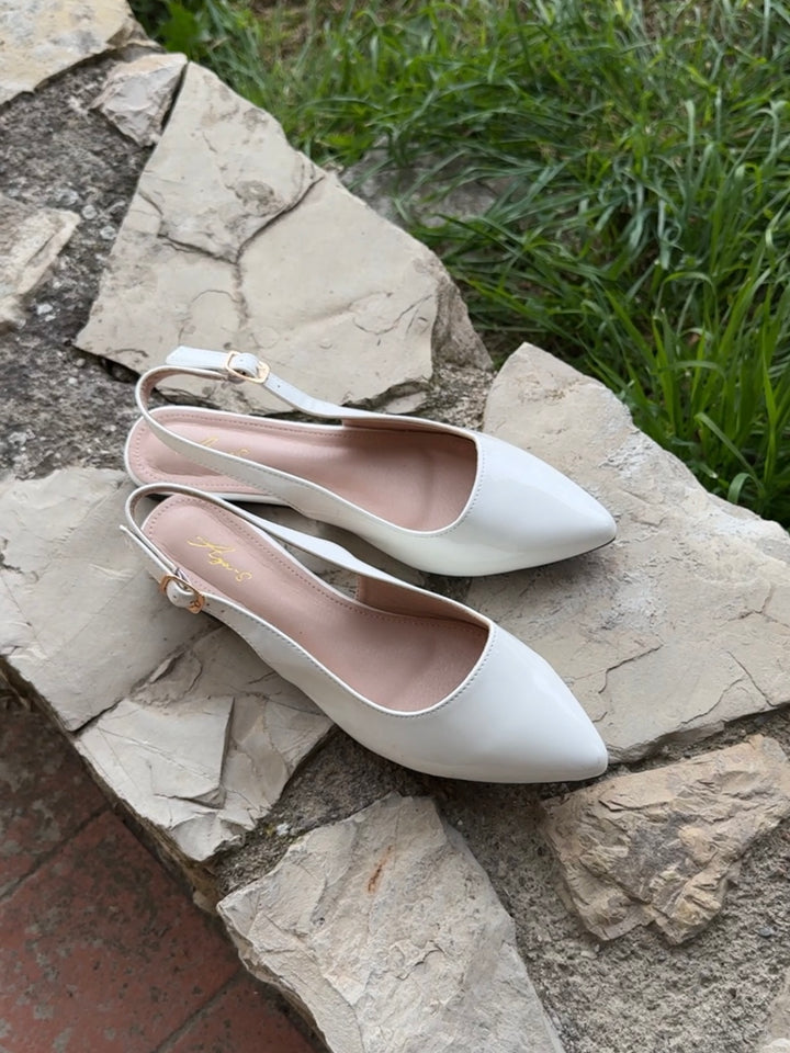 Olivia ballerina - White