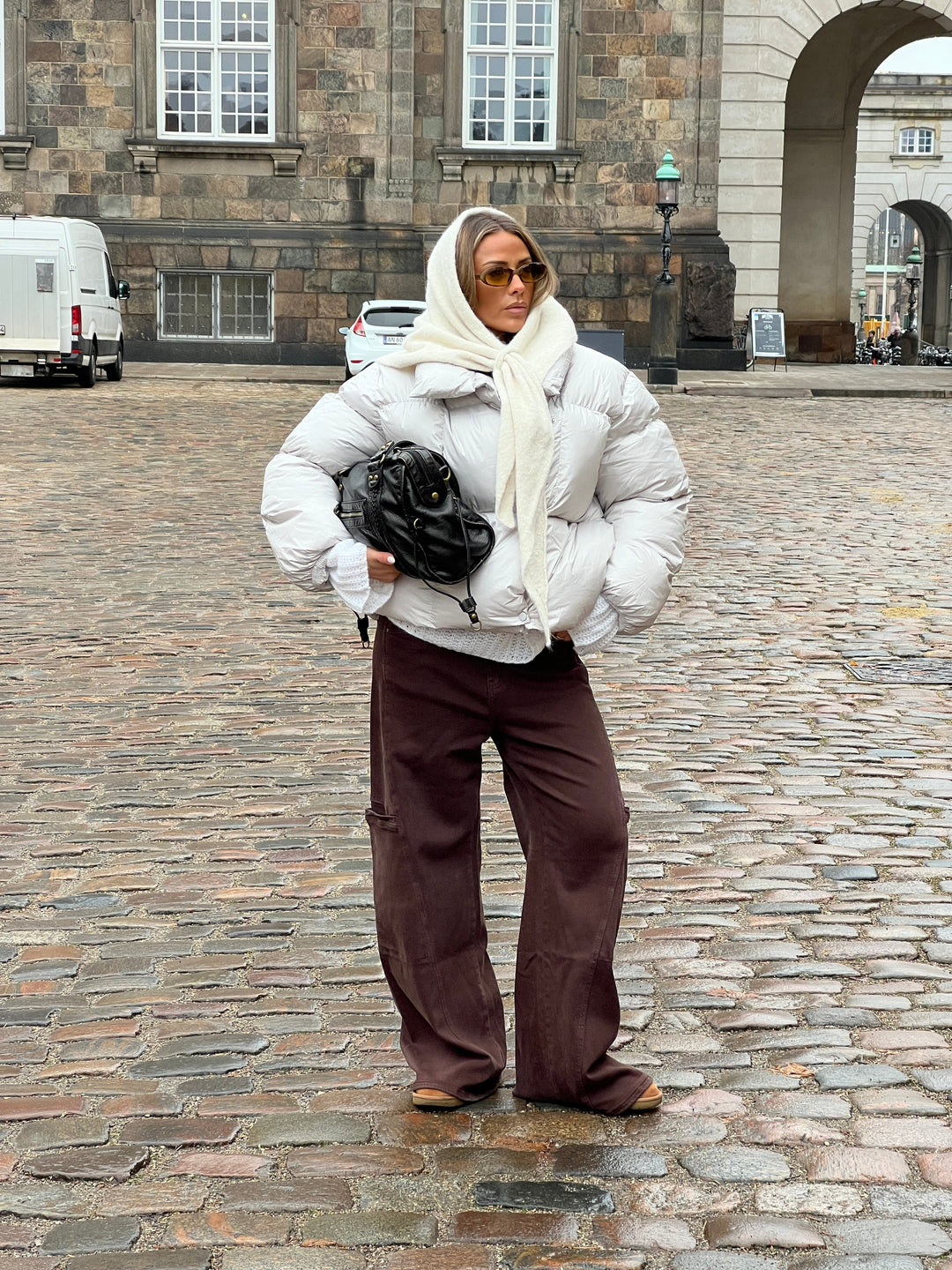 Gyda Mohair Scarf - Beige