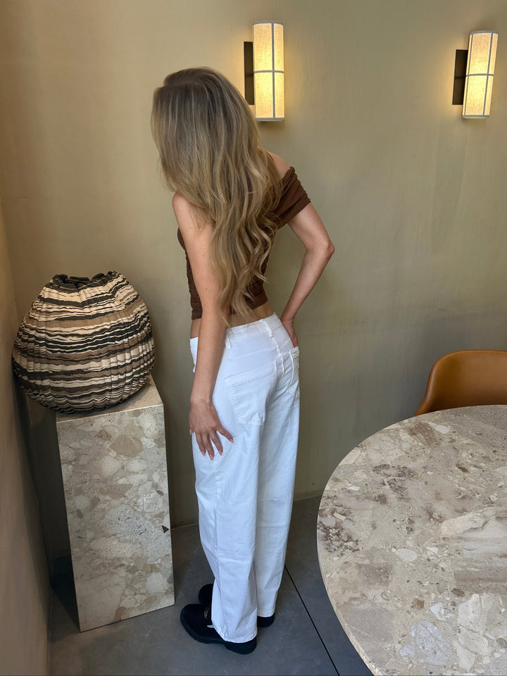 Rosalia baggy Jeans - White