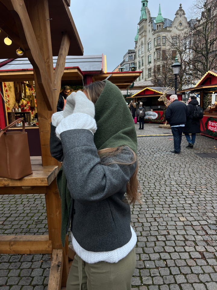 Clea High Neck Jacket - Dark grey