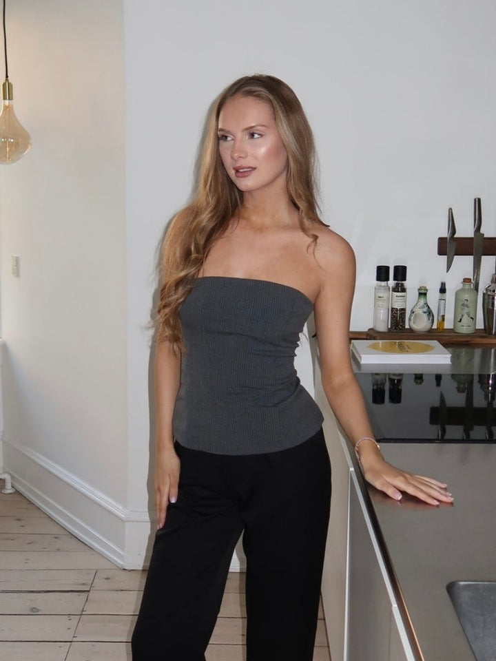 Julia bandeau top - Gray