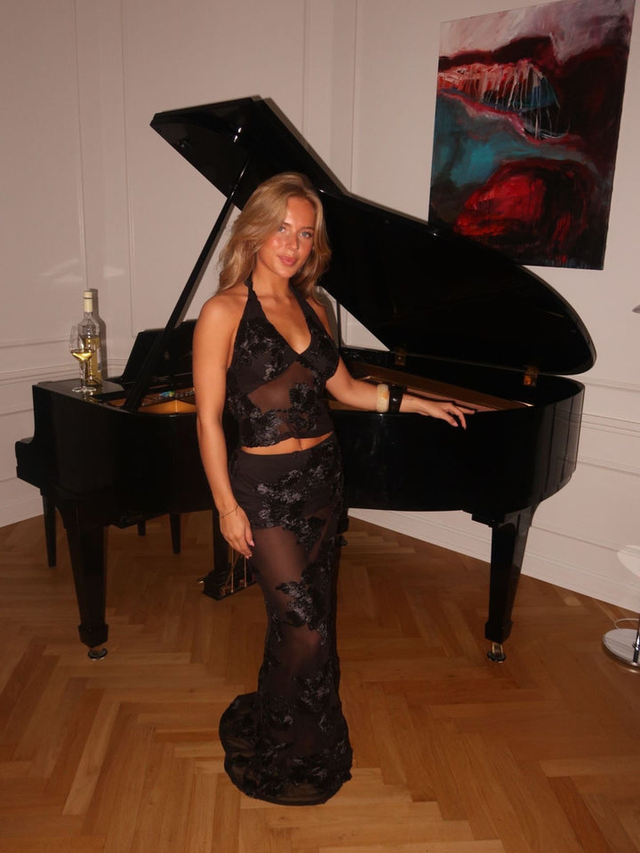 Kivo mesh top - Black