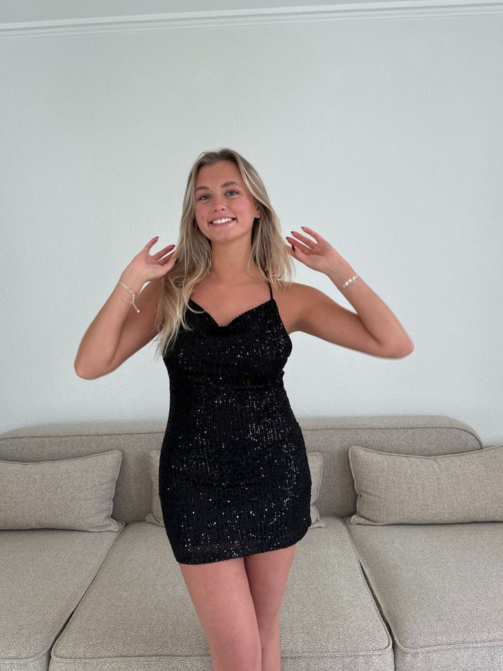 Laya glitter dress - Black