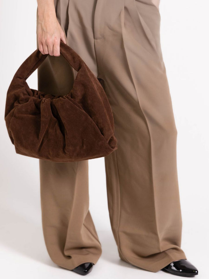 Lea suede bag - Dark brown