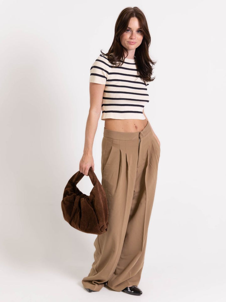 Lea suede bag - Dark brown