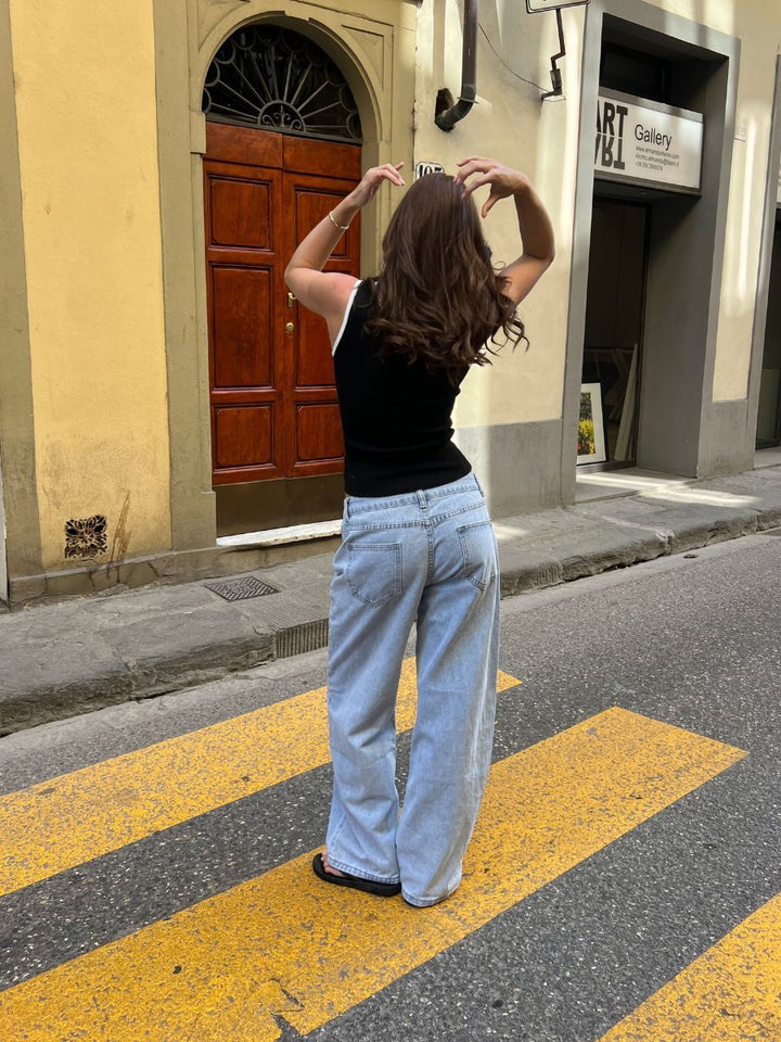 Maddy low-waisted jeans - Light blue