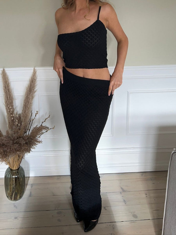 Maddy knitted skirt - Black