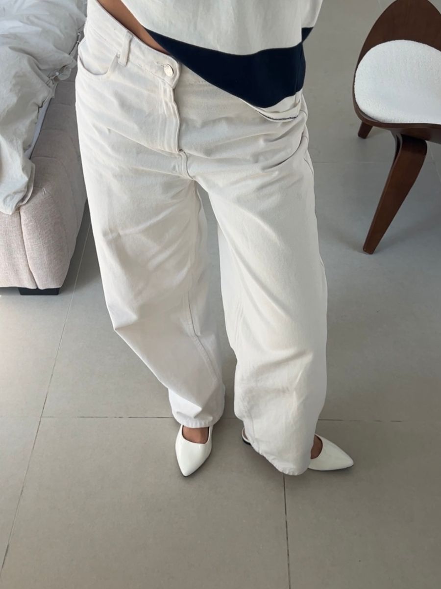 Olivia ballerina - White