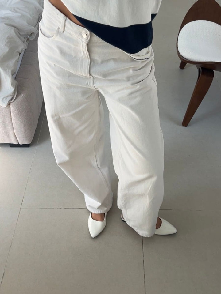 Olivia ballerina - White