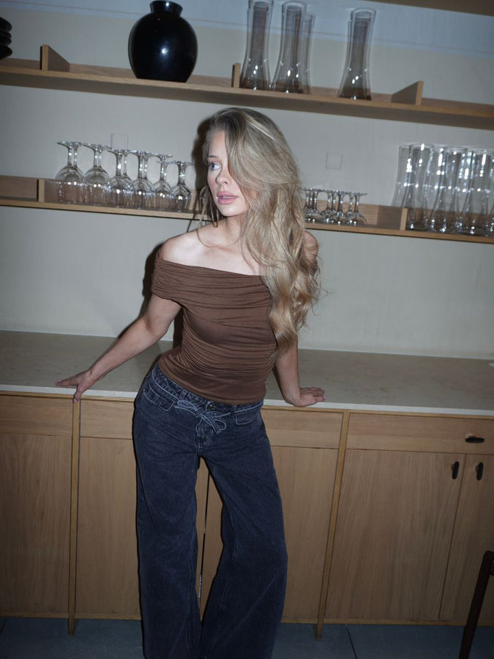 Paola top - Brown