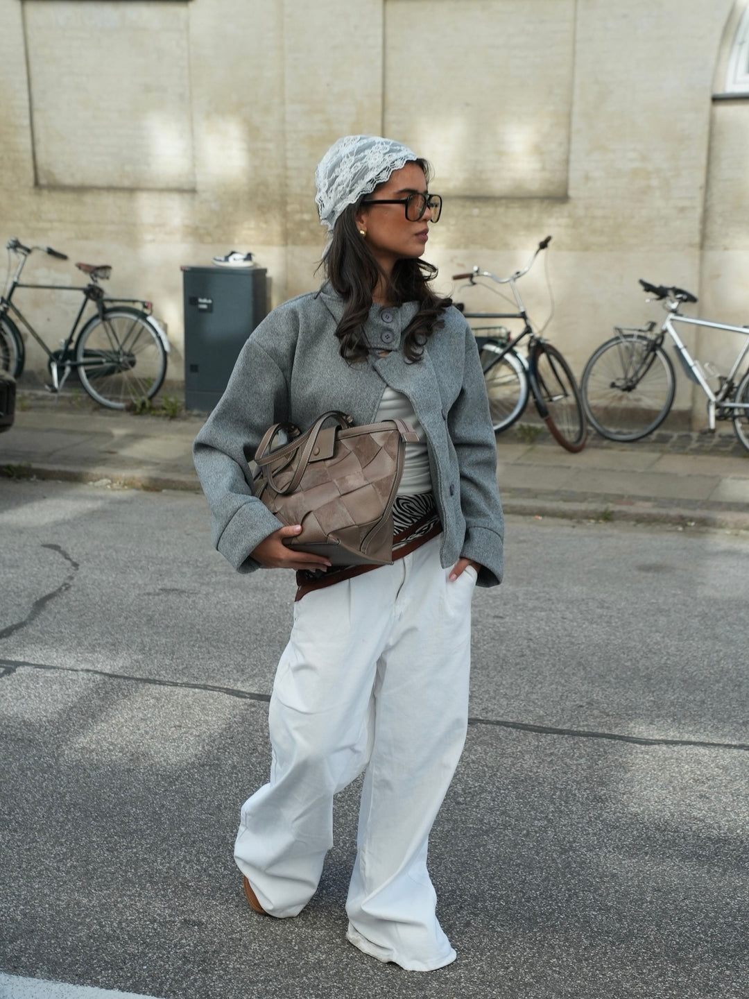 Tilia braided shoulder bag - Beige