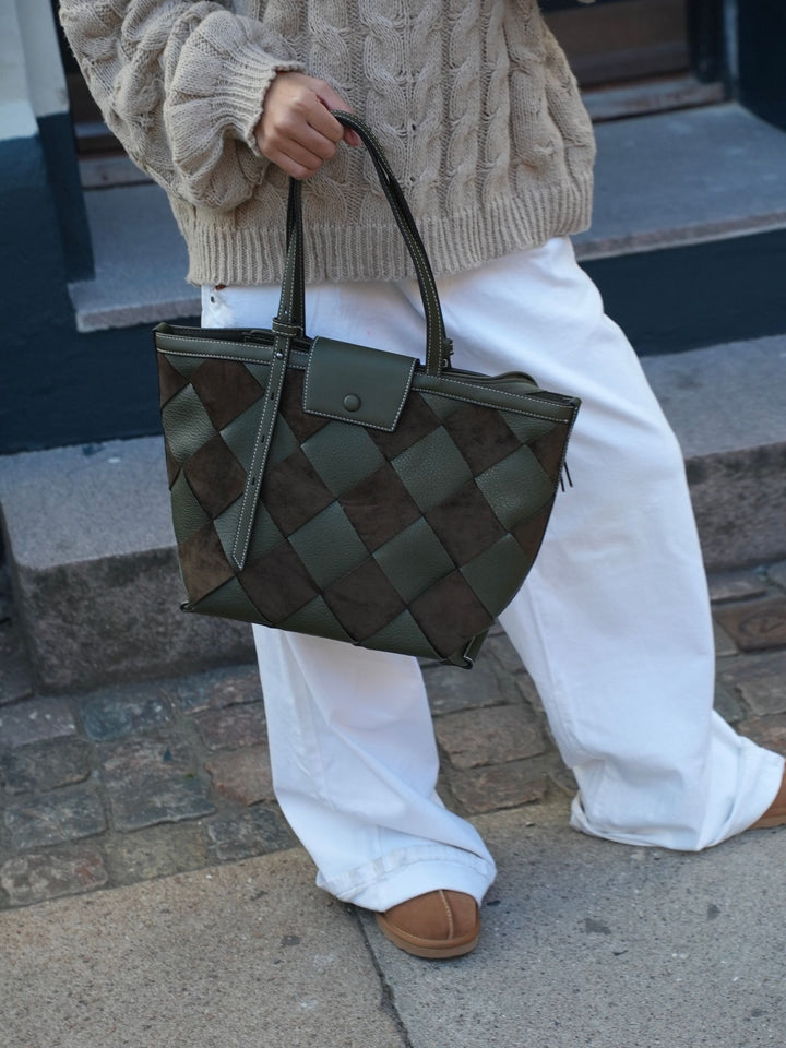 Tilia braided shoulder bag - Green