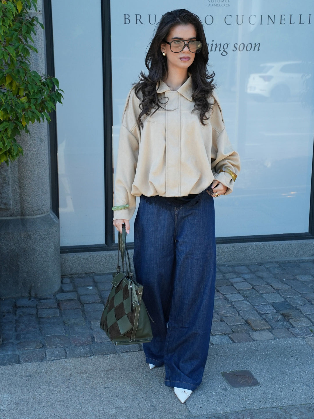 Tilia braided shoulder bag - Green