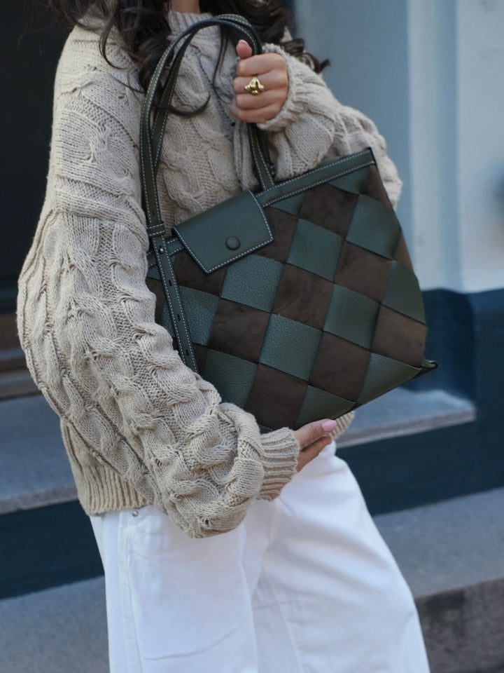 Tilia braided shoulder bag - Green