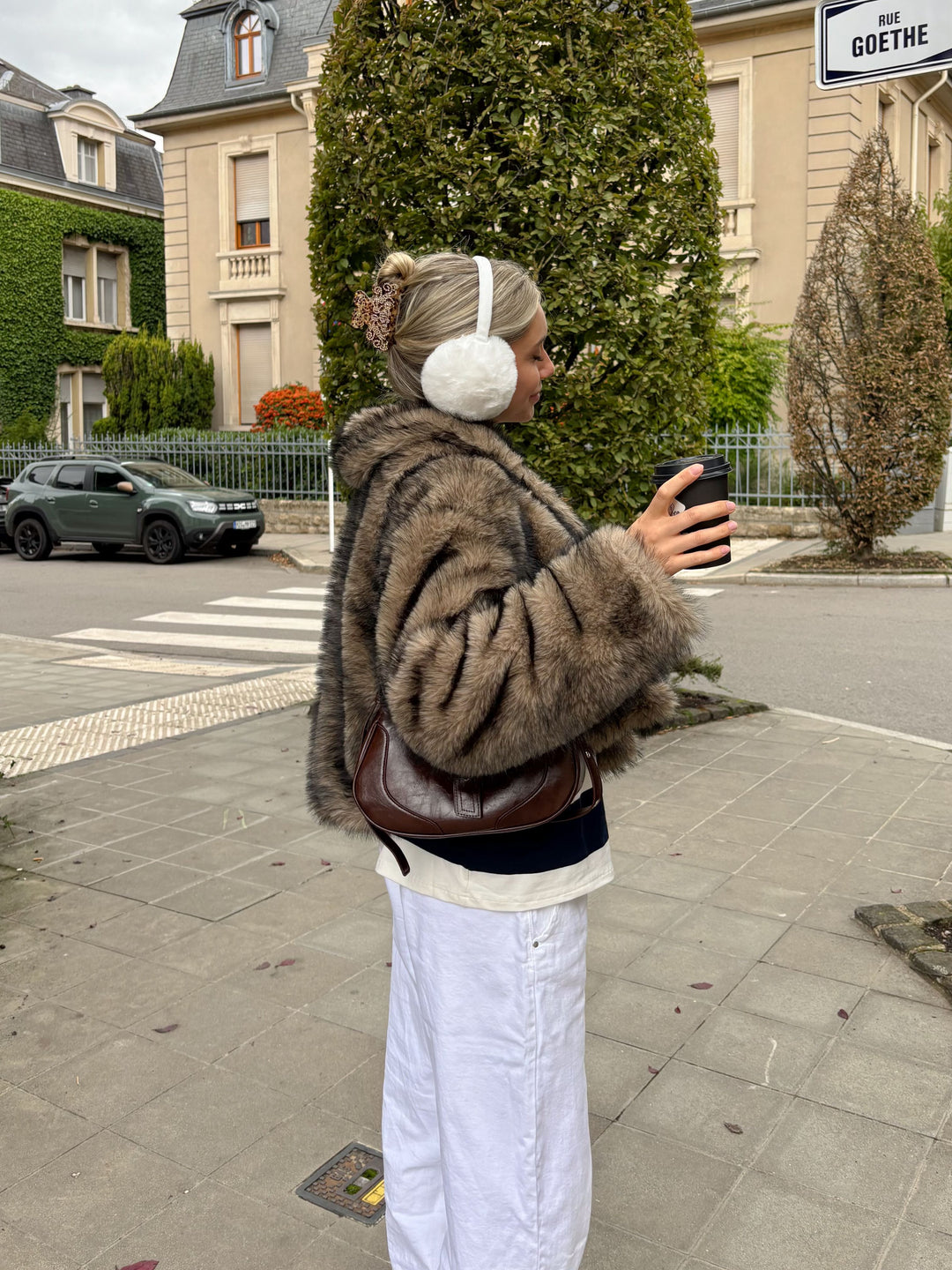 Ziva fur jacket - Brown