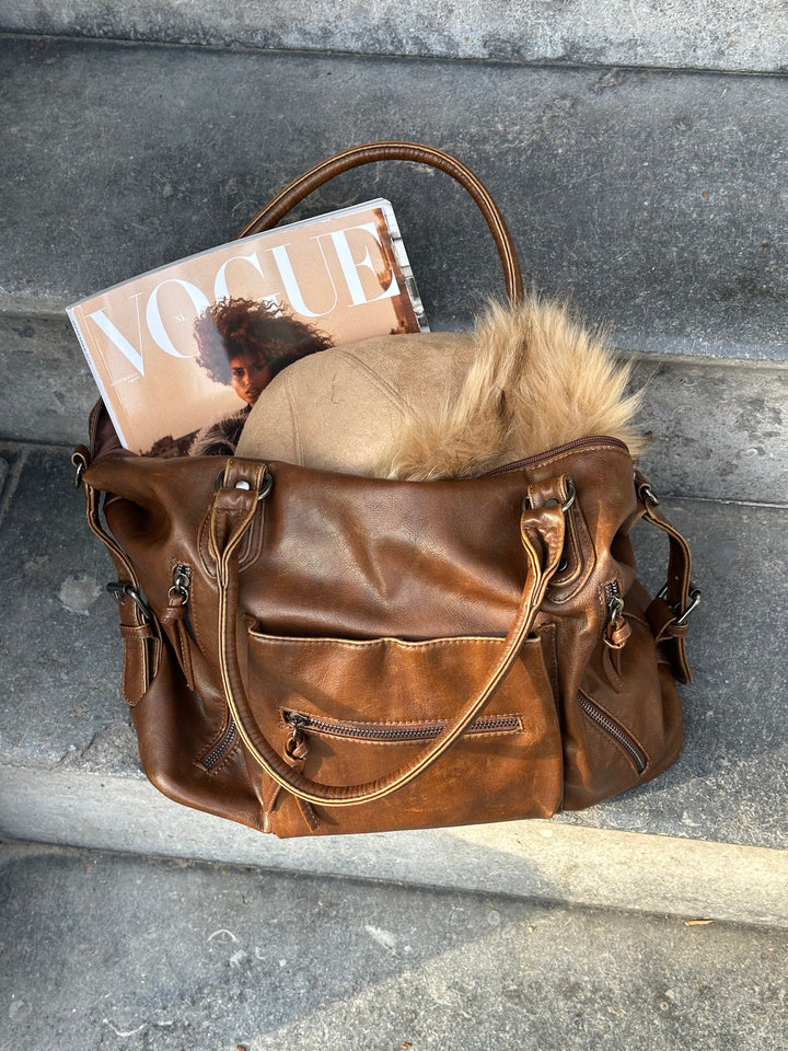 Aria shearling hat - Beige