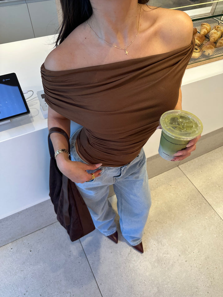 Paola top - Brown