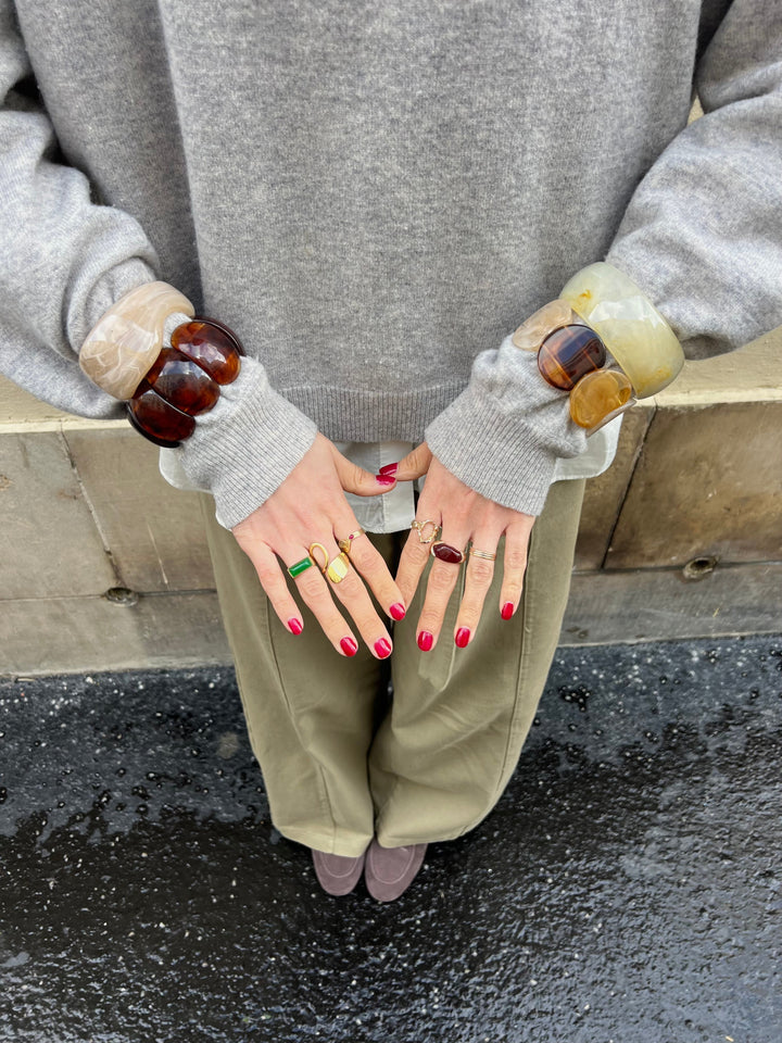 Aila bracelet - Beige/brown