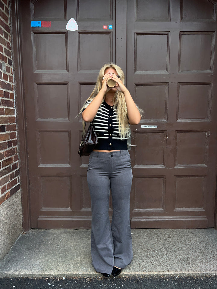Lucy low waisted suit pants - Grey